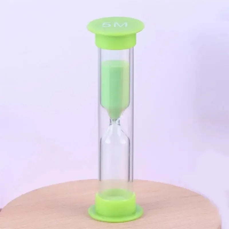 Colorful Hourglass Sand Timer Set – 6 Pcs, 30s–10 Min