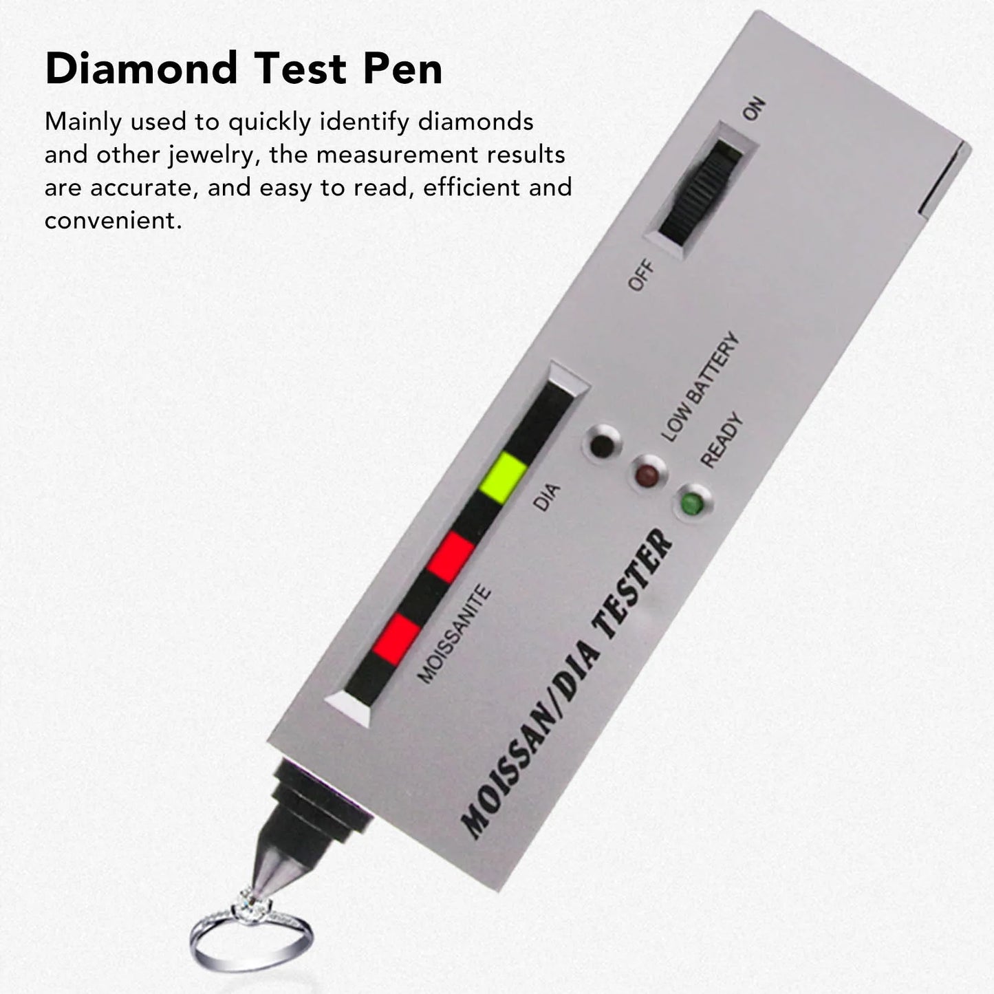 Moissanite Pen LCD Display Diamond Tester Hardness Detector Jeweler