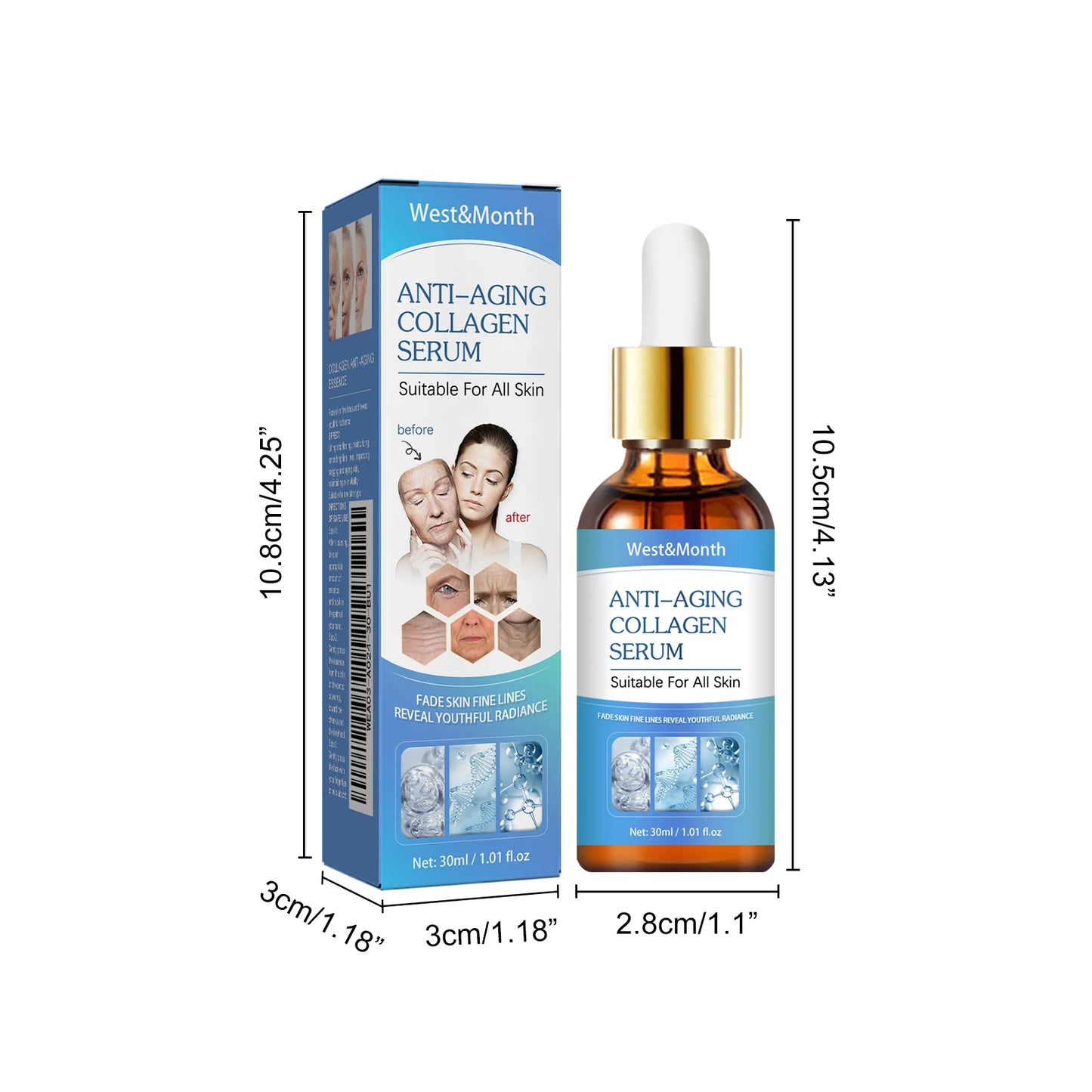 Collagen Face Serum – Anti-Aging, Firming & Brightening 30ml