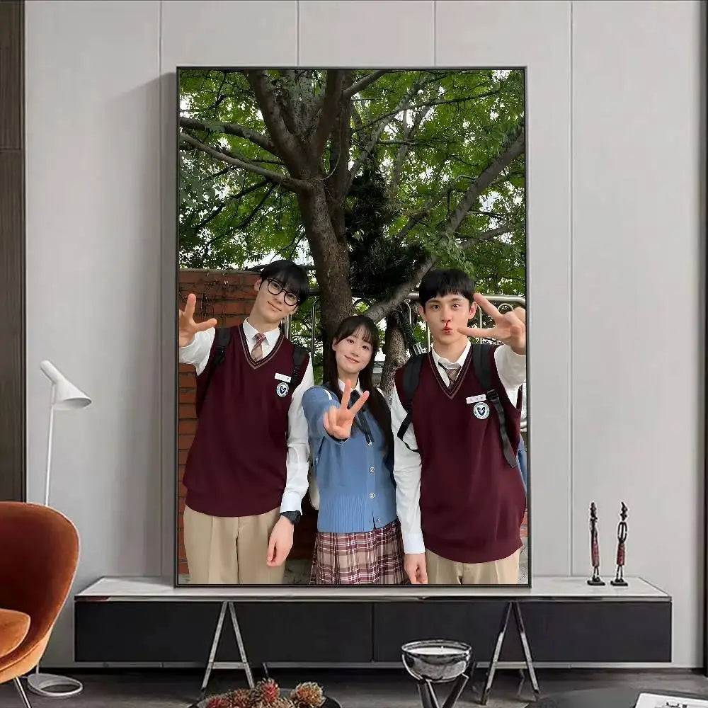 K-Drama Study Group HD Wall Poster | Waterproof PVC Art