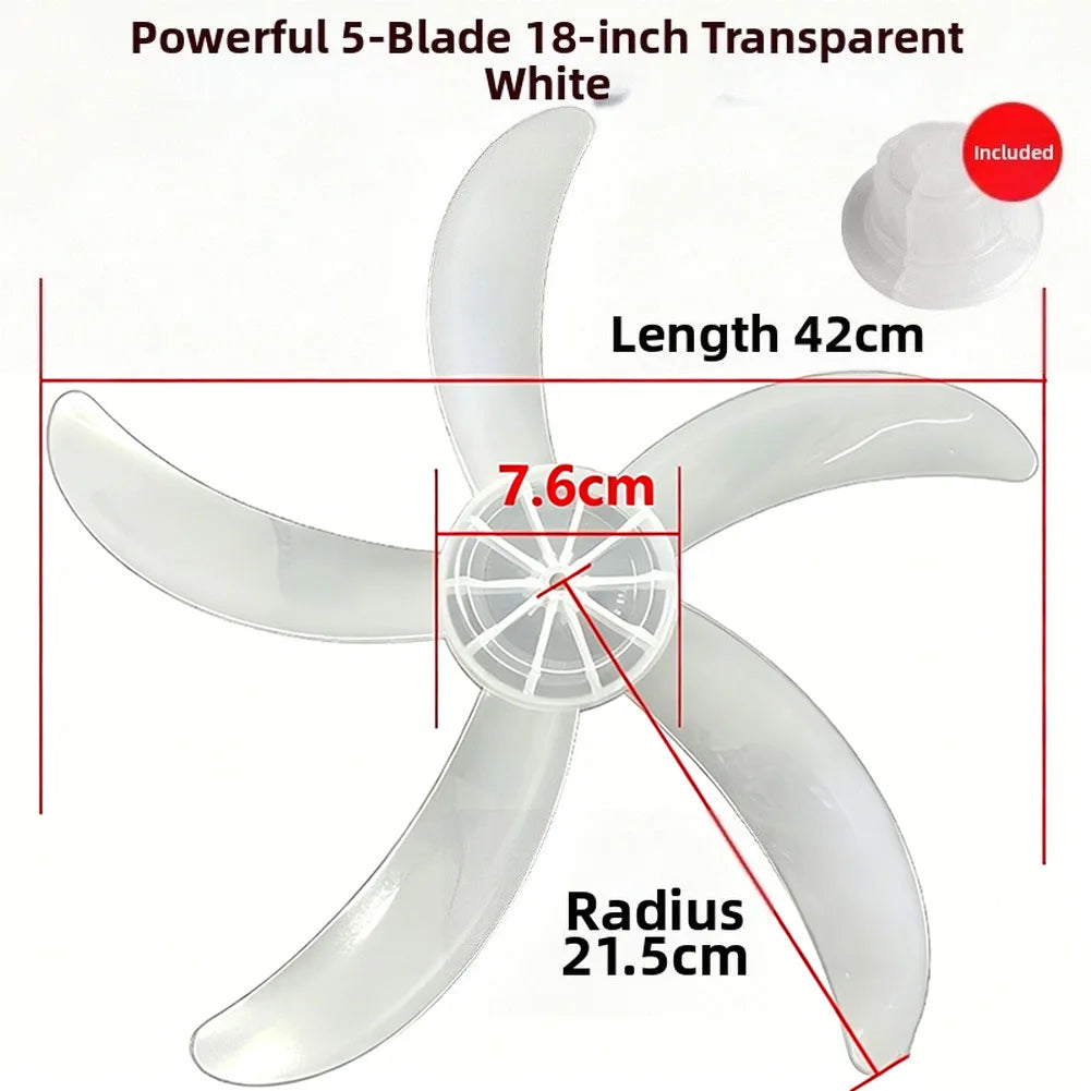 Five-blade Plastic Fan Blade Nut Cap Replacement Household Electric