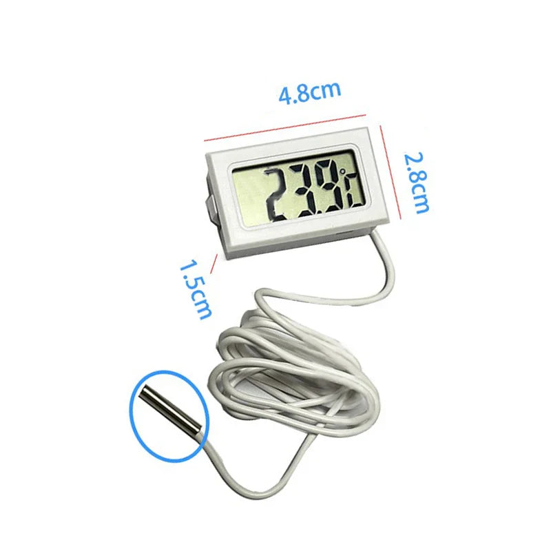 48mm Aquarium Digital Thermometer | LED Fish Tank Temp Gauge