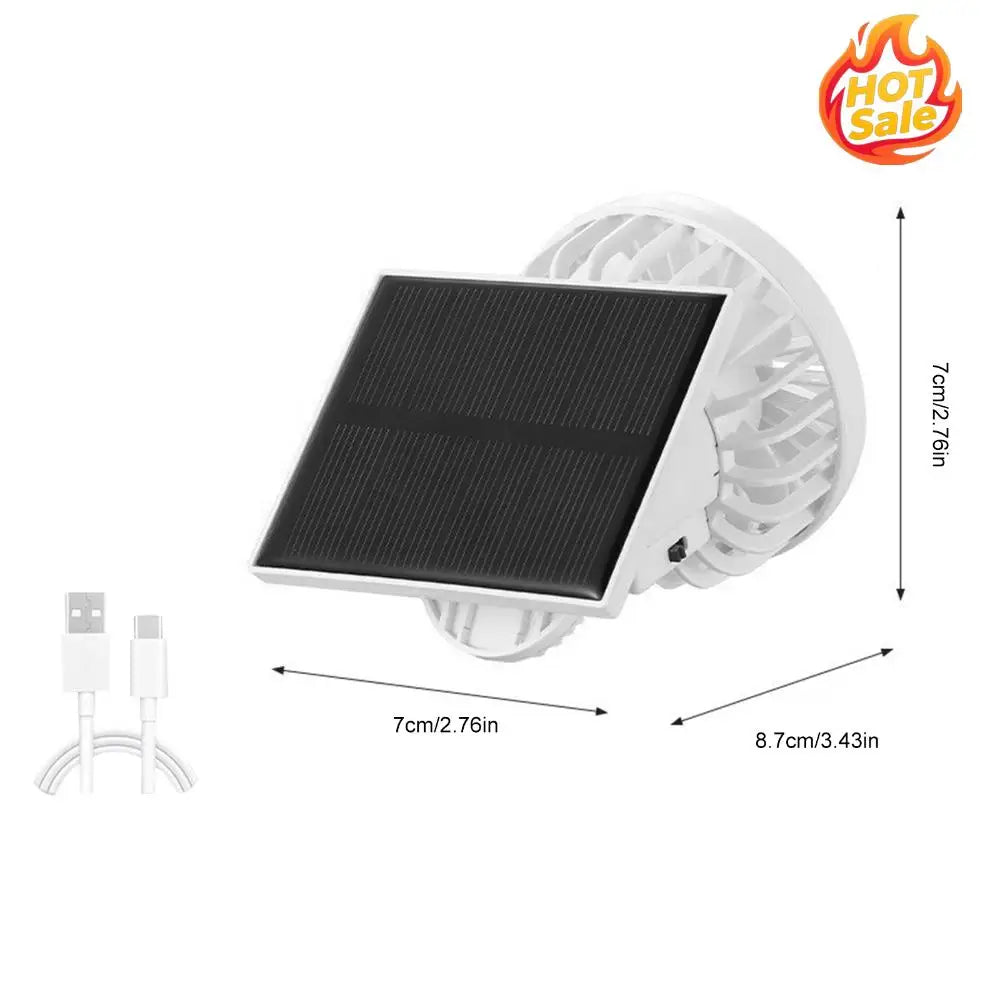 VODOOL Solar Clamp Fan – Portable Hands-Free Outdoor Fan