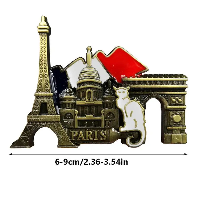 Paris 3D Metal Fridge Magnet | French Souvenir & Home Decor
