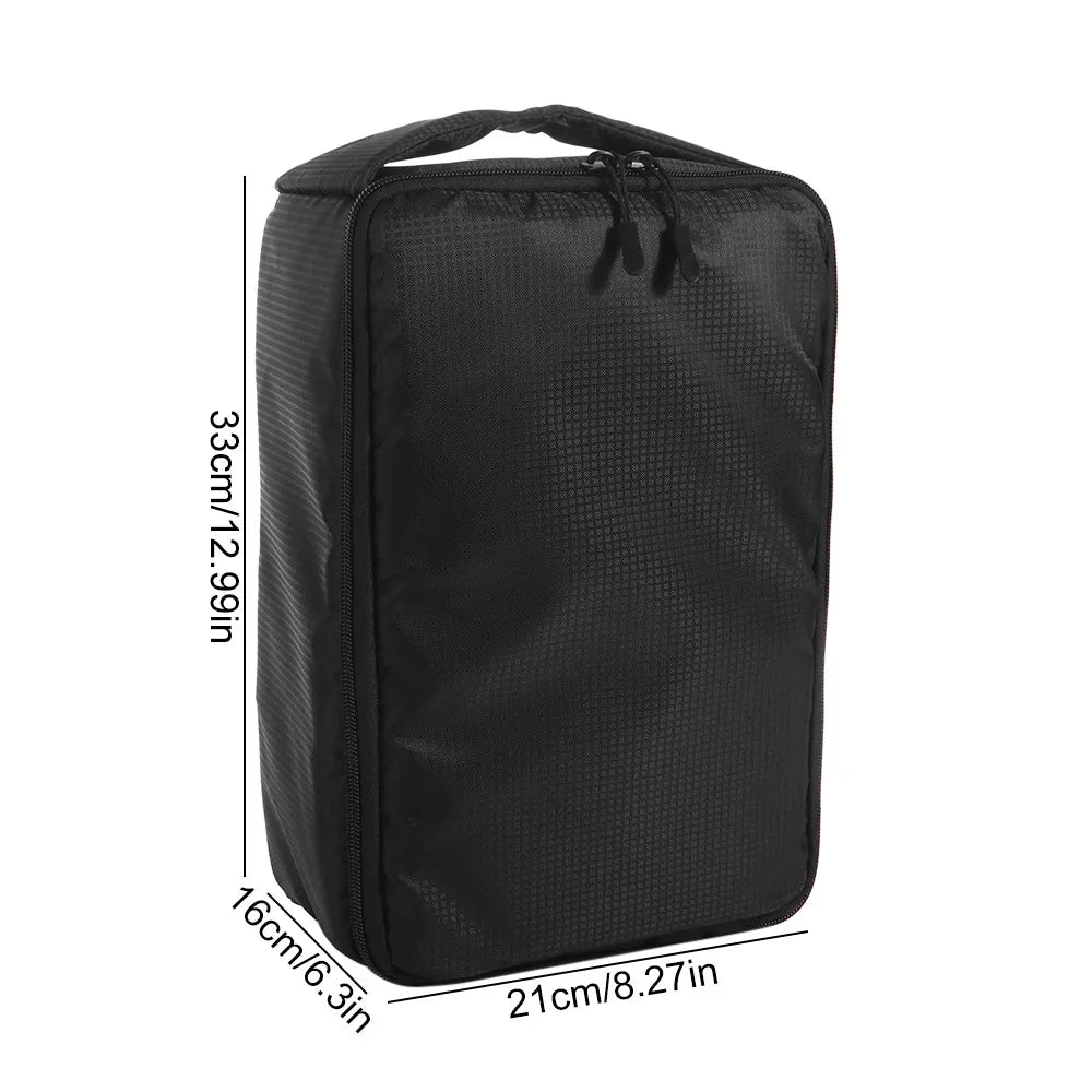 Removable SLR Camera Bag with Handle Detachable Divider Lenses Storage Case Collapsible Foldable Camera Lens Pouch Peaceful Pleasures Health and Wellness