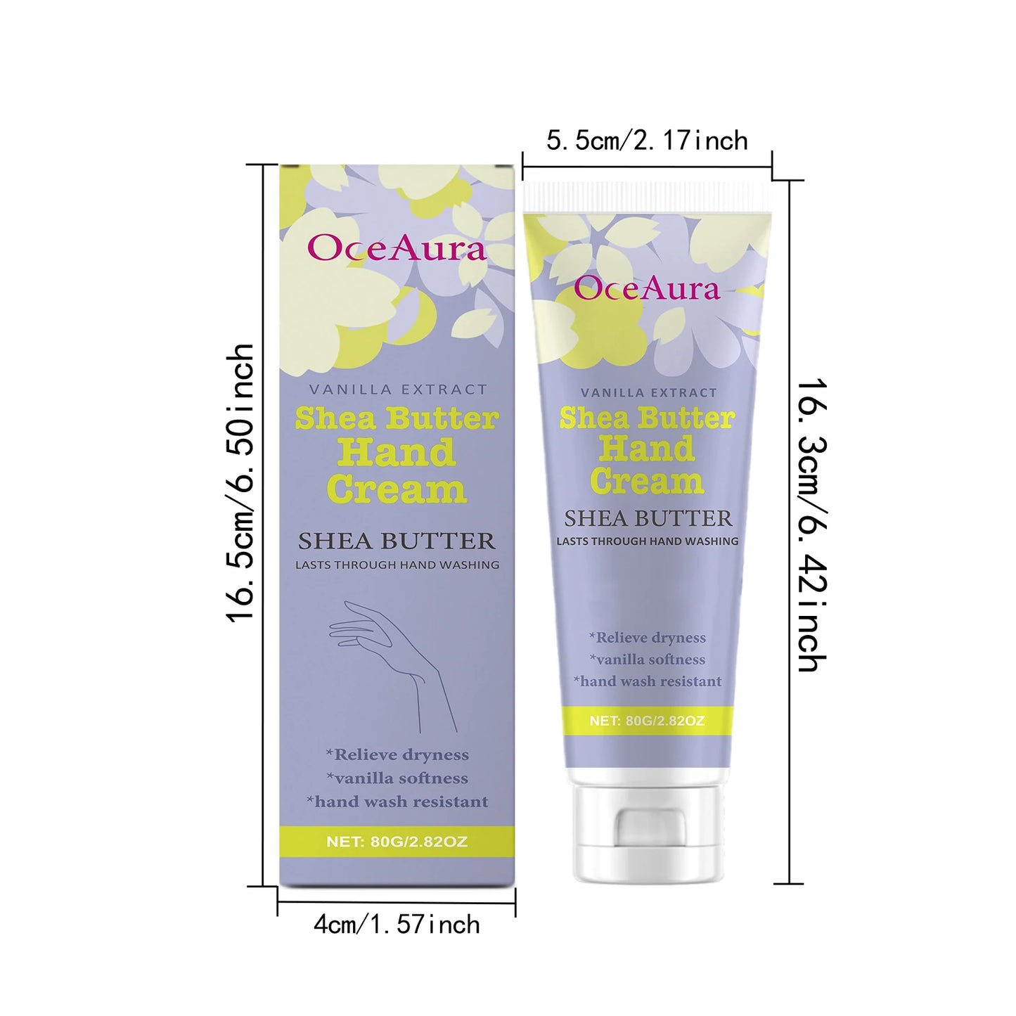 Shea Butter Hand Cream Nourishing Care Deep Hydration Anti Cracking Fast Absorbing Non-Greasy Winter Moisturizing Hand Cream Peaceful Pleasures Health and Wellness