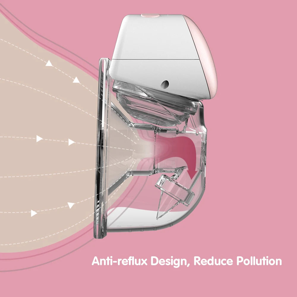 Wearable Electric Breast Pump Hands-Free BPA-Free 3 Modes 240ml