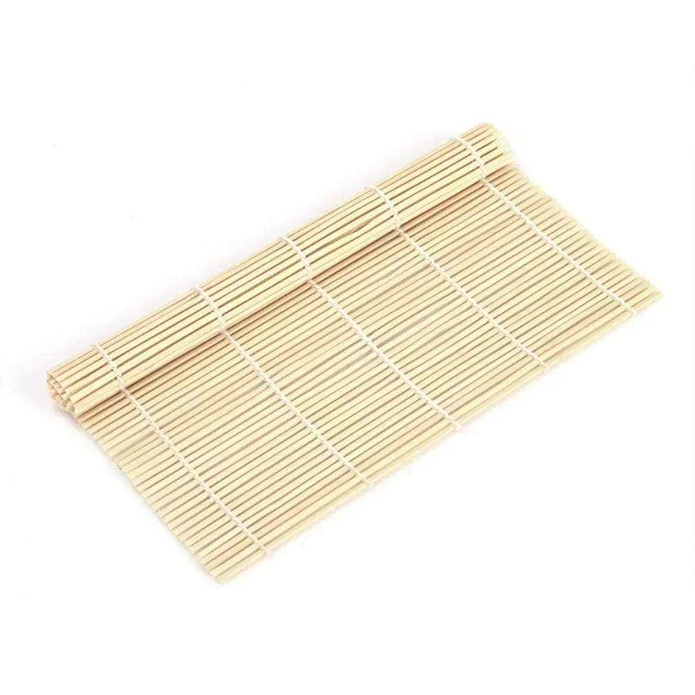 24X24cm/27X27cm/30X30cm homemade no-stick bamboo sushi mat Kitchen Sushi Roller Mat Heat Resistance Bamboo Roll Up Sushi Mat Peaceful Pleasures Health and Wellness