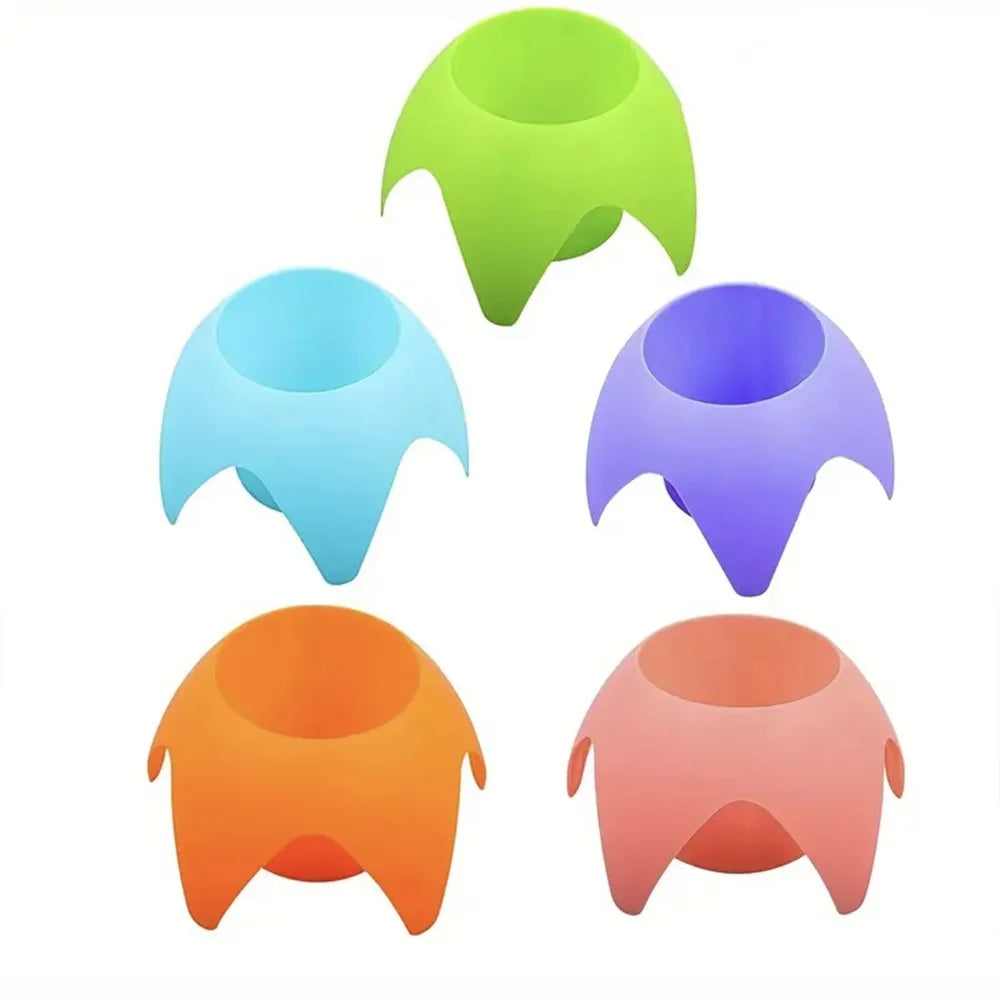 Sands-Free Beach Cup Holder - Foldable & Stackable Portable Drink Stand for Camping/Travel/Outdoor Capacity & Multi-Functional Peaceful Pleasures Health and Wellness 5pcs
