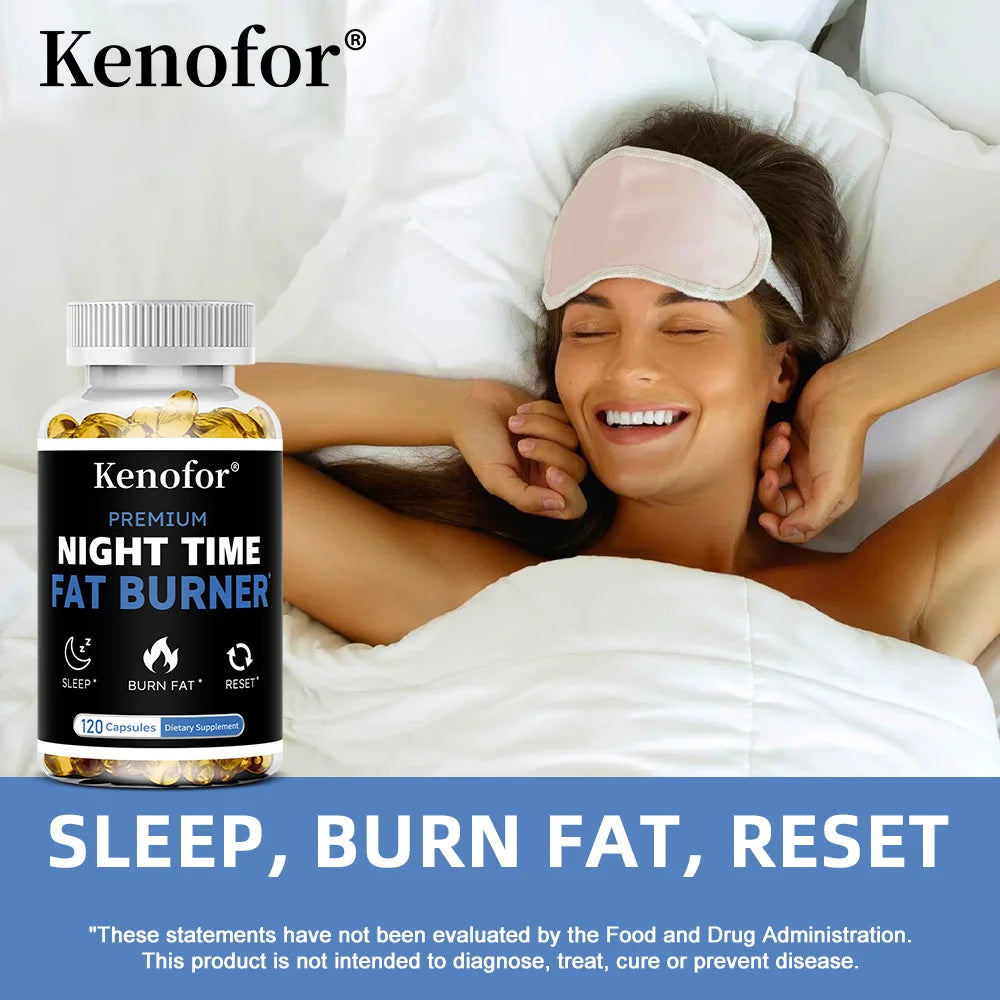 Nighttime Fat Burner Supplement - for Weight Loss, Boost Metabolism, Suppress Appetite Diet,Healthy Weight Management Peaceful Pleasures Health and Wellness