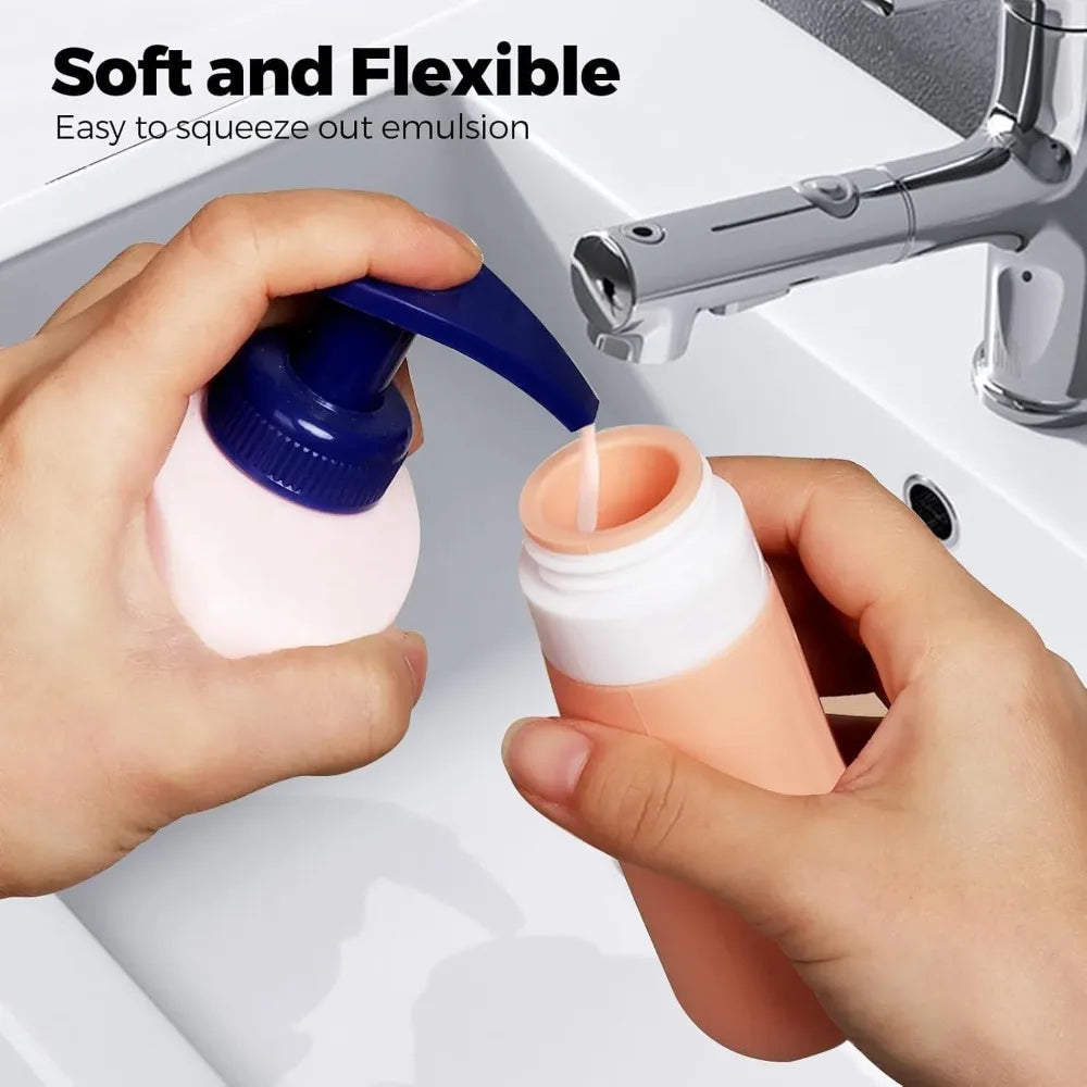 Travel Bottles Silicone Containers Refillable Leakproof 17pack for Toiletries Travel Shampoo and Conditioner Bottles Peaceful Pleasures Health and Wellness