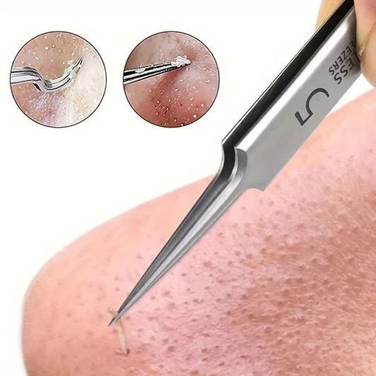 No. 5 Extra Fine Blackhead Removal Tweezers | Skincare Tool Blackhead Removal Tool Peaceful Pleasures Health and Wellness