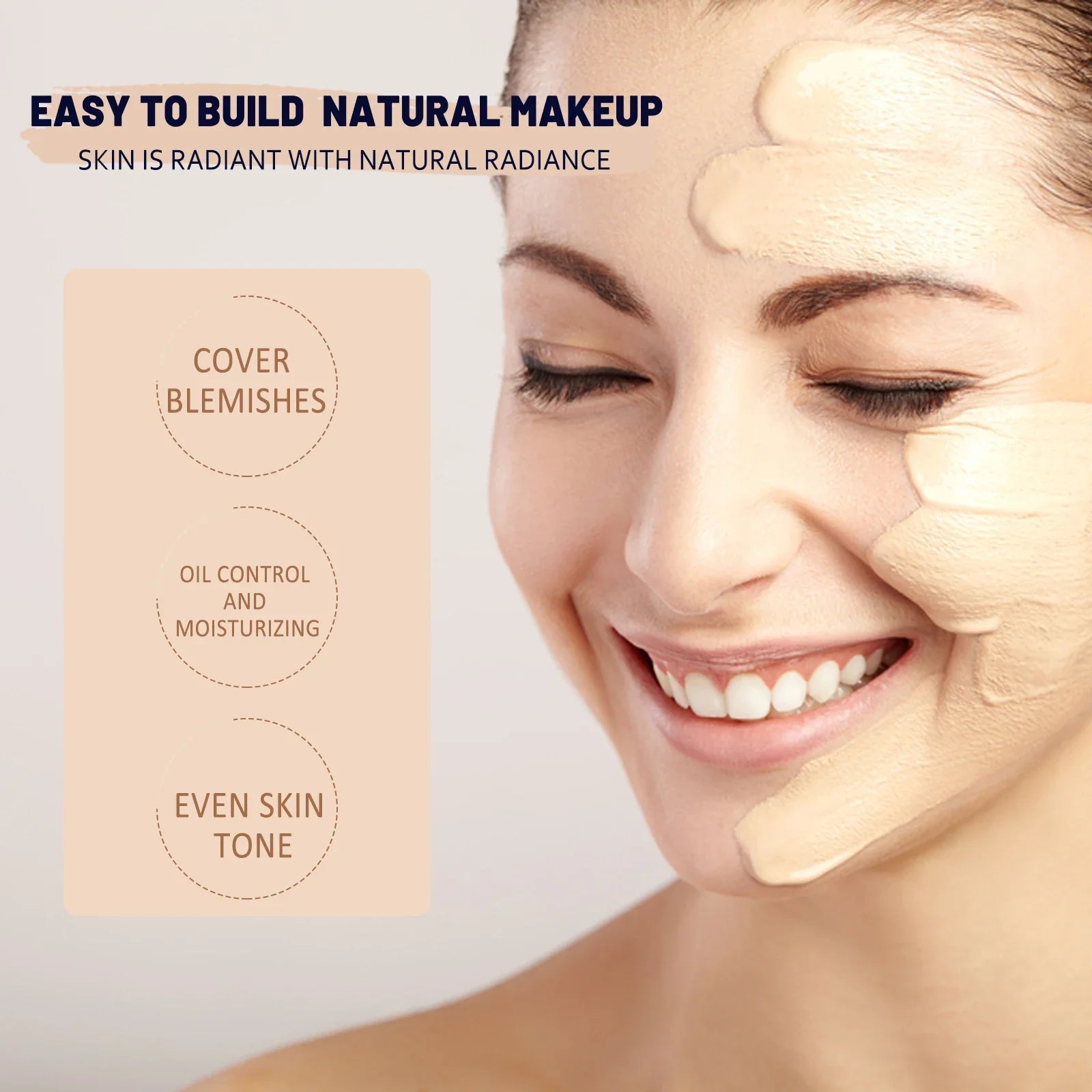 CC Cream Foundation SPF 50 – Brightening, Oil Control & Concealer Peaceful Pleasures Health and Wellness
