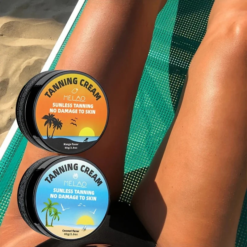 MELAO Sunless Self Tanning Cream – Men & Women, Coconut Oil