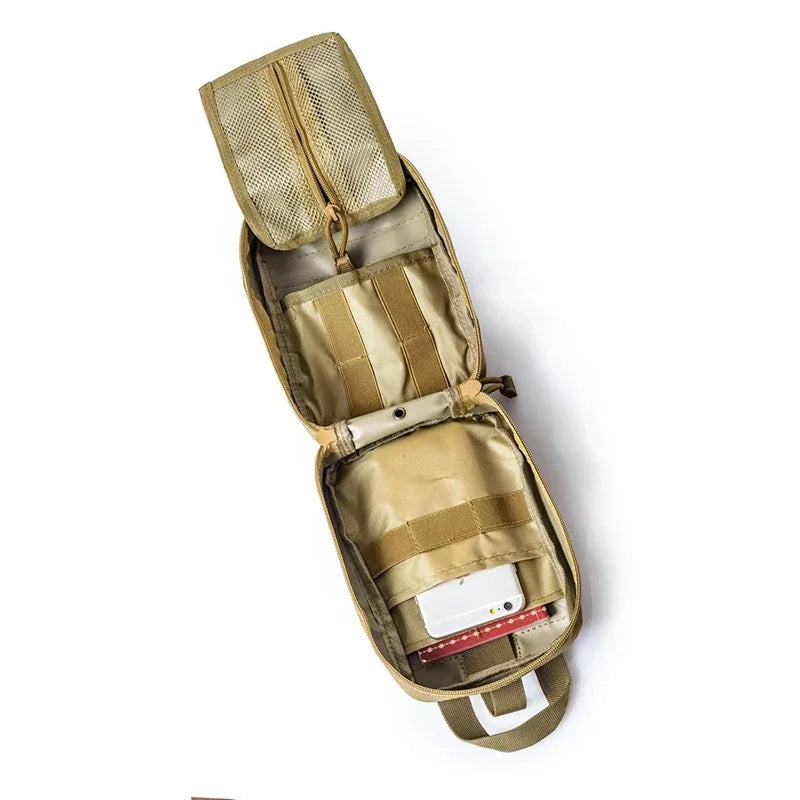 Portable Tactical First Aid Kit Medical Bag For Hiking Travel Home Emergency Treatment Case Survival Tools Mini EDC Pouch Peaceful Pleasures Health and Wellness