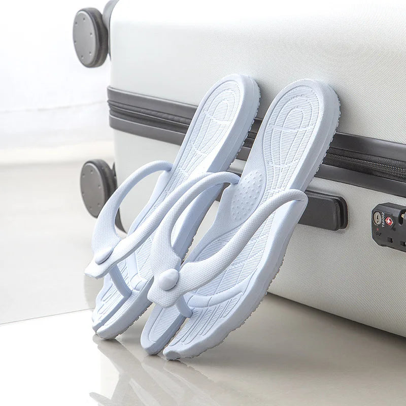 JPNTKY Foldable Flip Flops | Non-Slip Beach & Indoor Slides