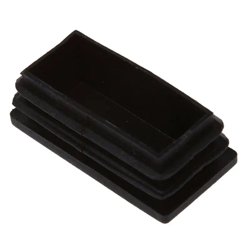 A36T-Plastic Rectangle Tube Inserts End Blanking Cap 25X50mm 80 Pcs Black Peaceful Pleasures Health and Wellness