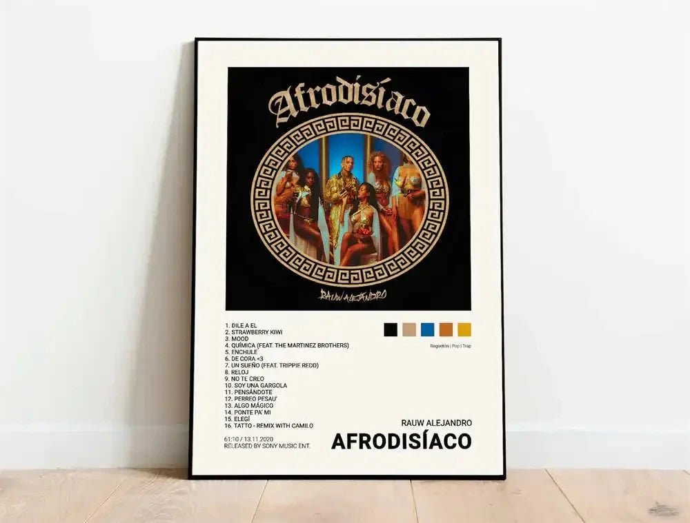 Nordic Pop Rapper Quevedo Poster Aesthetics Mora Feid Eladio Carrion Rauw AlejanDro Music Album Canvas Print Wall Art Home Decor Peaceful Pleasures Health and Wellness QPHL005-12 80x120cm No Frame