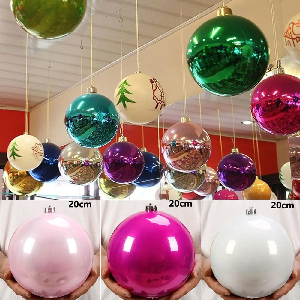 15cm Pearlescent Christmas Ball Ornament | Giant Xmas Decor