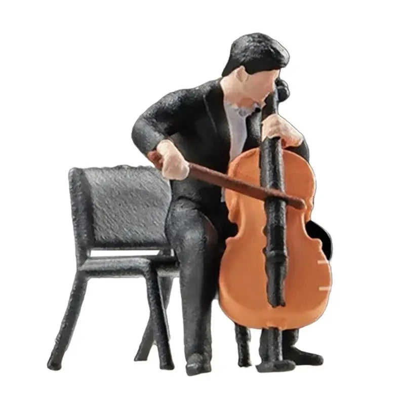 1/64 Scale Miniature Violinist Resin Figurines – Set of 6