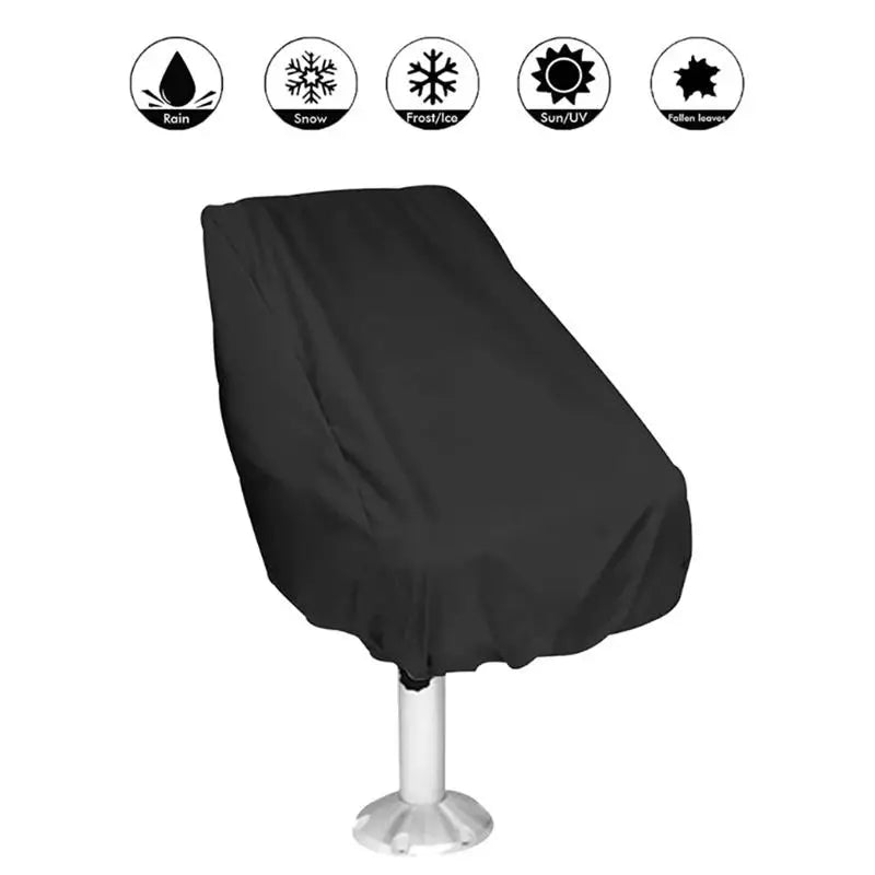 Universal Boat Seat Cover Waterproof Outdoor Foldable Boat Chair Sleeve Protective Cover Oxford Cloth Anti Dust Seat Covers Peaceful Pleasures Health and Wellness