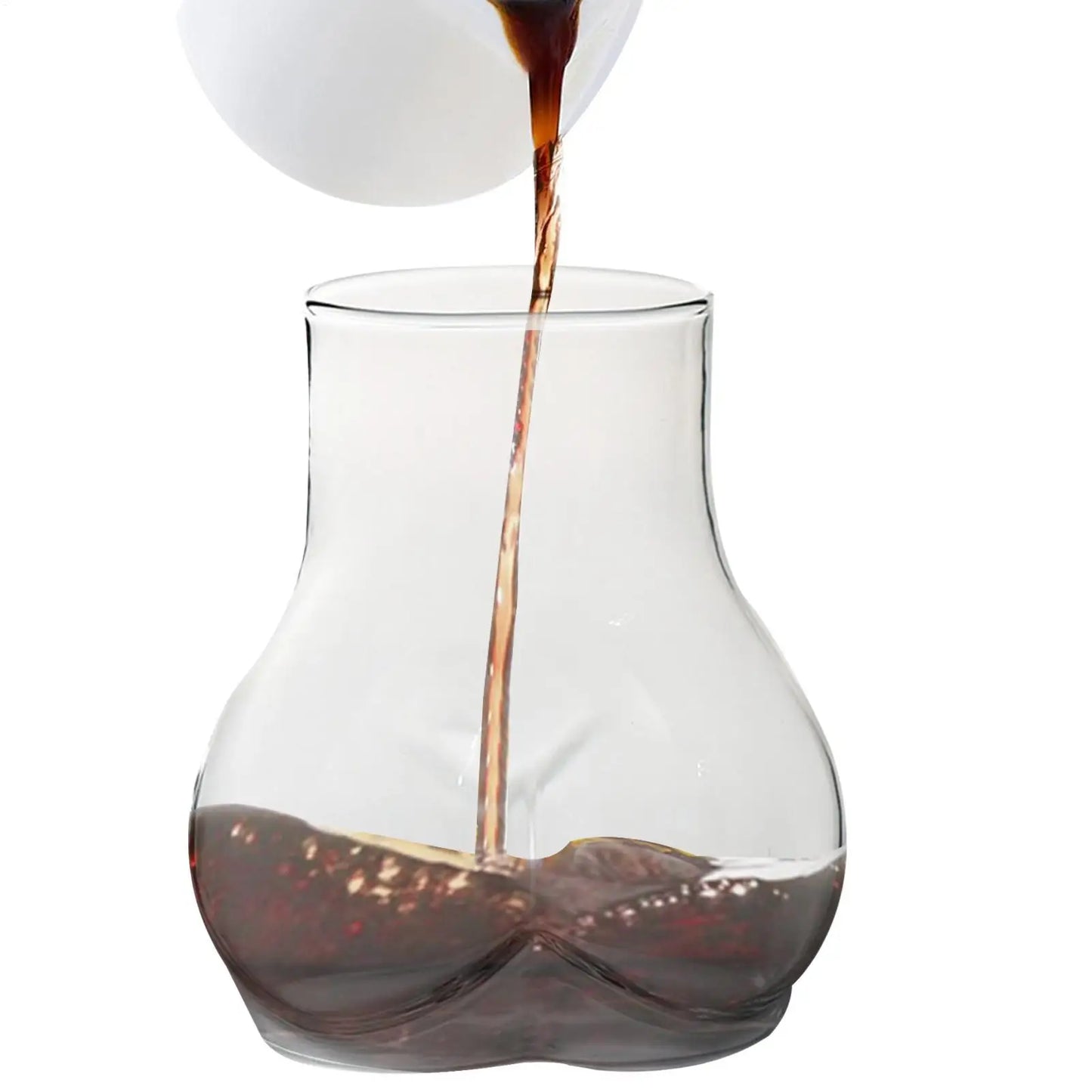 450ml Funny Butt Glass Cup | Borosilicate Novelty Drinkware