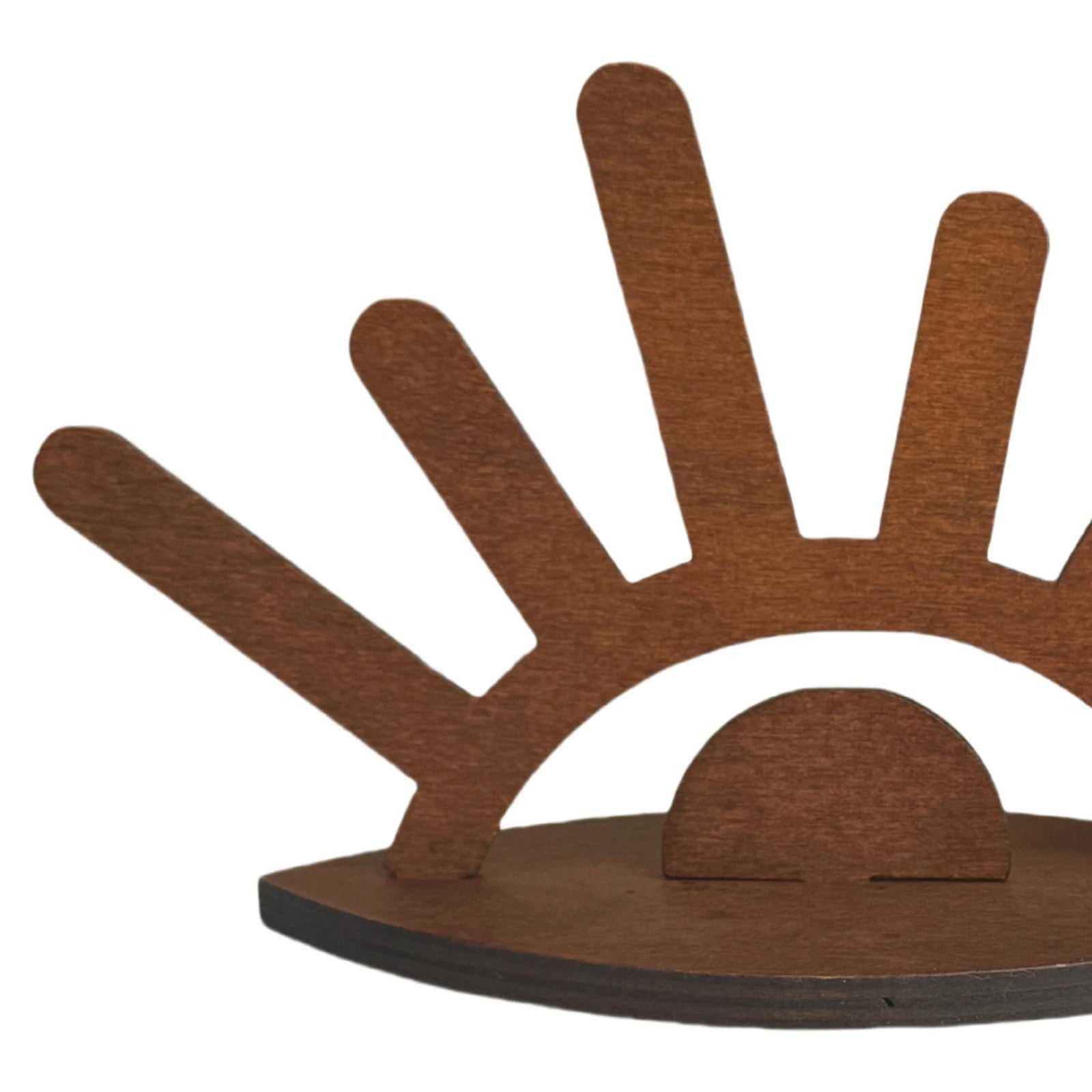 Creative Wooden Jewelry Display Stand Rings Holder Handcrafted Organizer for Necklaces Earrings Home Decor Gift Peaceful Pleasures Health and Wellness
