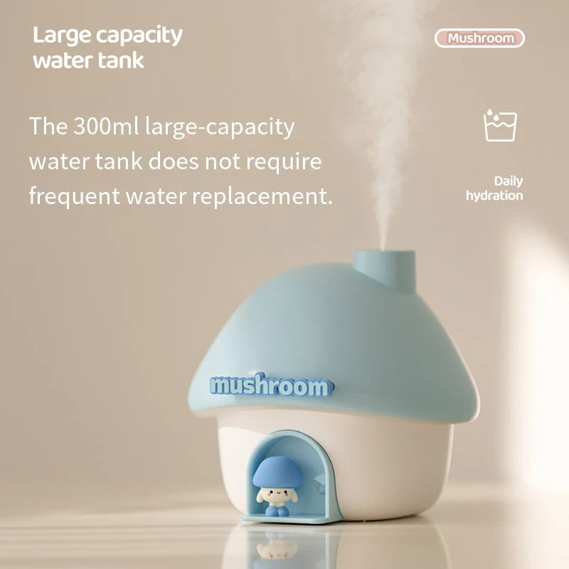 Mushroom House Mini Humidifier & Aroma Diffuser 300ml