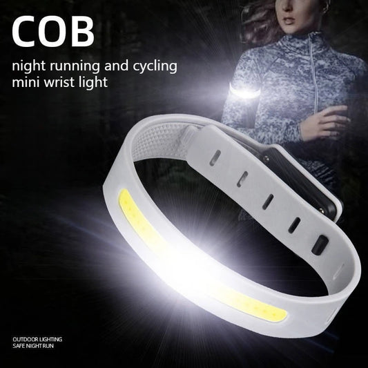 COB LED Wrist Running Light – USB Rechargeable Mini Flashlight Wrist Running Light Peaceful Pleasures Health and Wellness