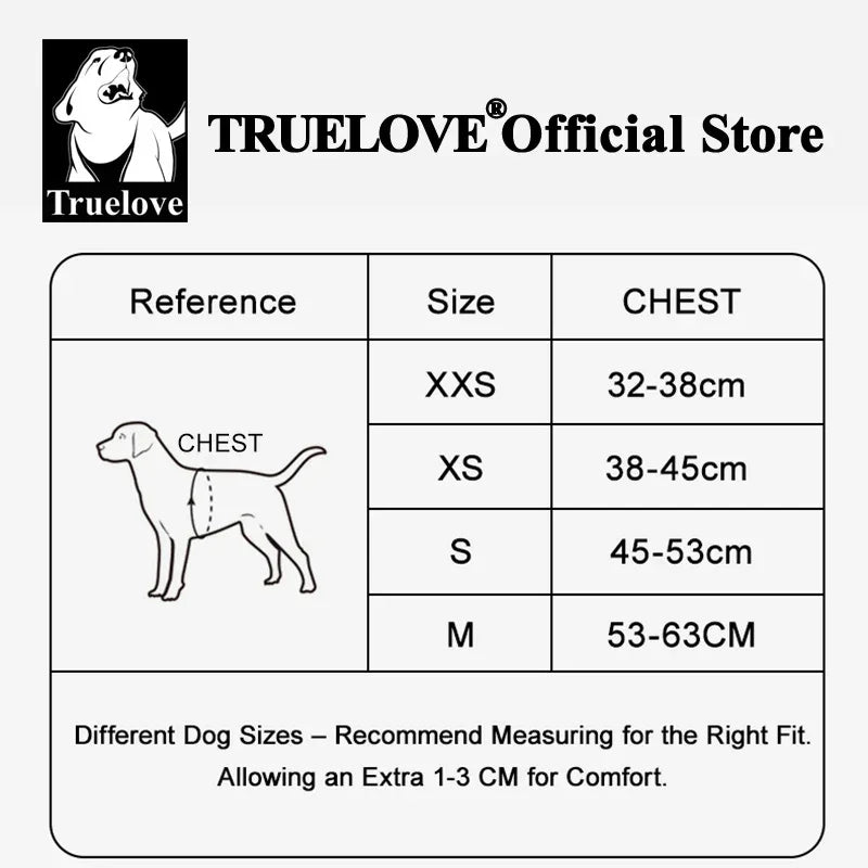 Truelove Floral Printing Mesh Harness for Dogs and Cats Small and Medium Breeds All Weather Adjustable Summer Walking TLH30131 Peaceful Pleasures Health and Wellness