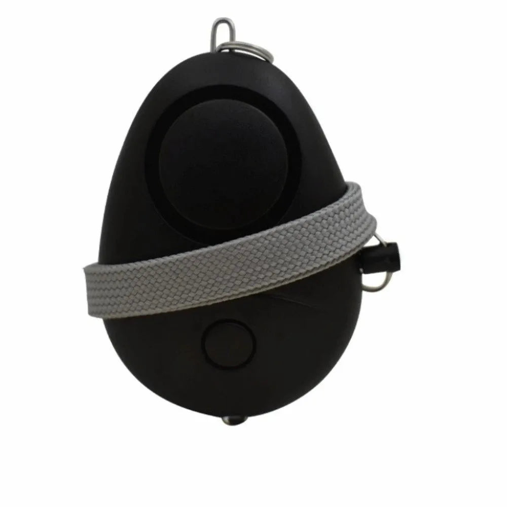 Sound Alert Loud Siren Personal Alarm LED Flashlight 130dB Sound Emergency Alarm Egg-shaped Safety Alarm Elderly Peaceful Pleasures Health and Wellness Black