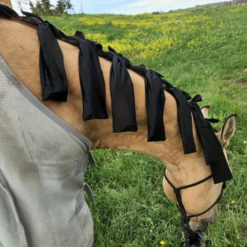 8-Pack Horse Mane Protection Sleeves | Anti-Friction Mane Guard