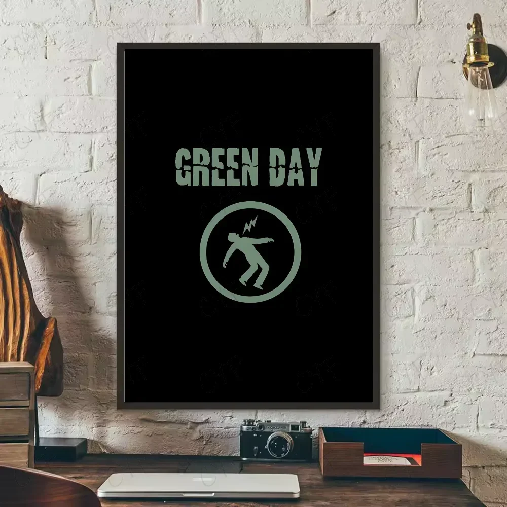 Green Day Vintage Retro Canvas Poster | Rock Band Wall Art