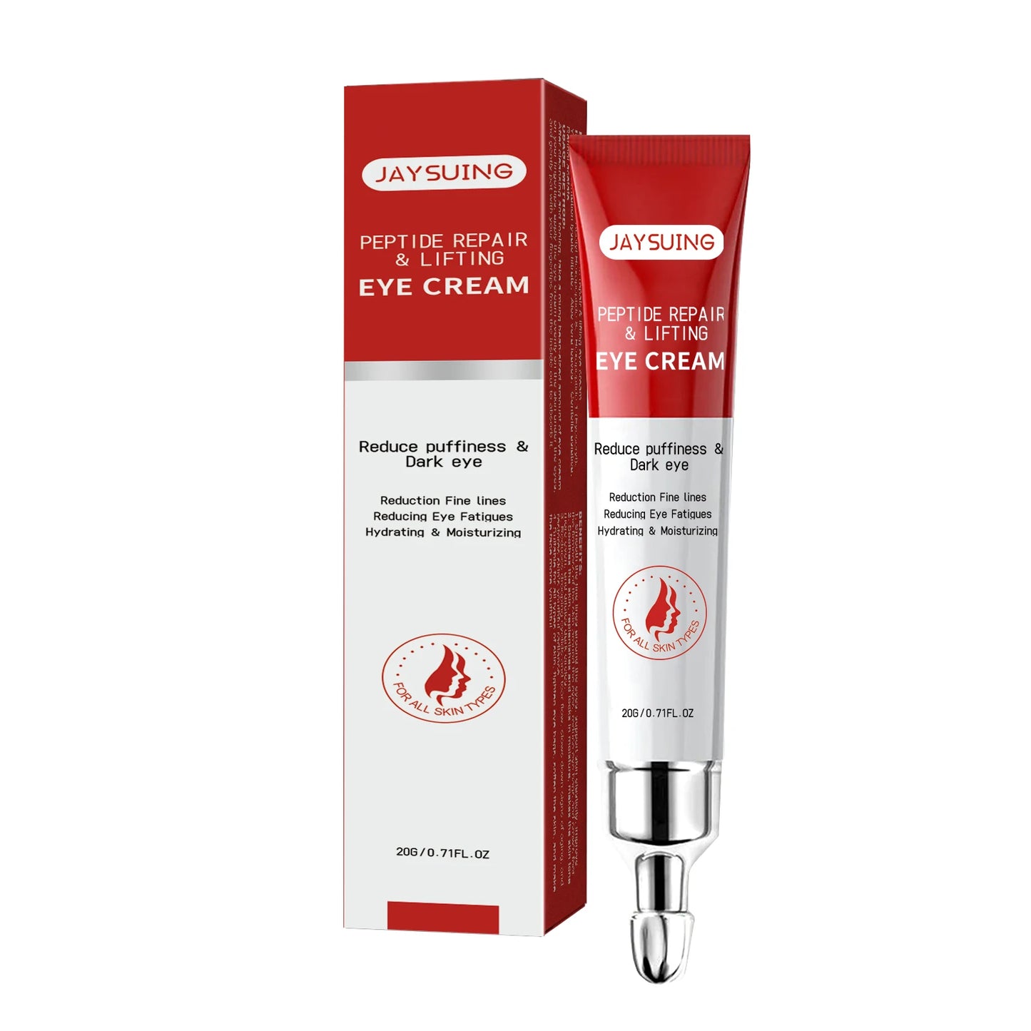 Peptide Repair Lifting Eye Cream Removal Eyes Bags Firming Relieve Eye Fatigue Eliminate Edema Brighten Fade Dark Circles Serum Peaceful Pleasures Health and Wellness 20g 20g