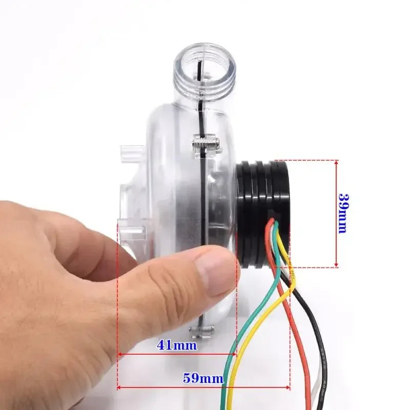 39mm Brushless DC Motor 12V-24V | 3-Phase High-Speed Turbine Fan