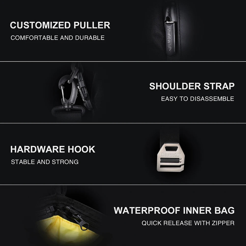 Waterproof Motorcycle Saddle Bag 10L 20L 30L | Rear Rack Pack
