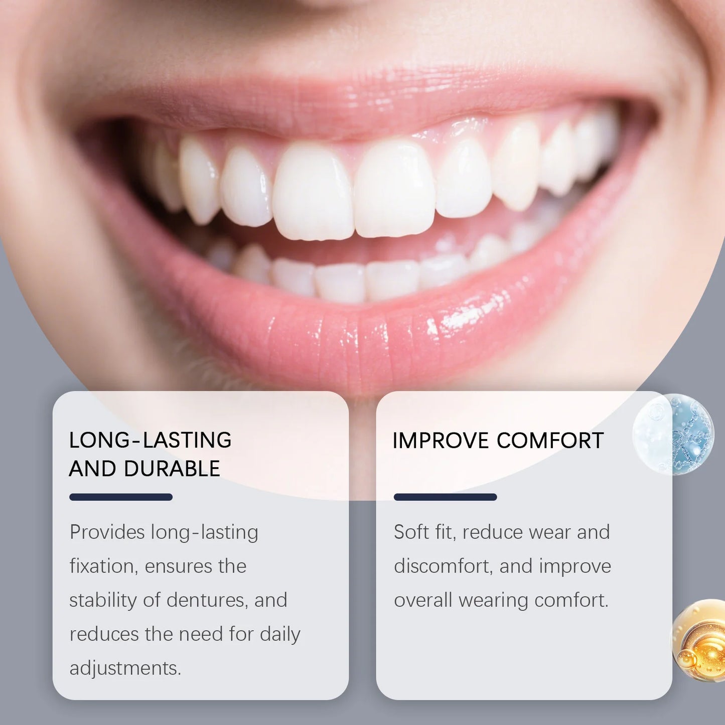 Oralhoe Denture Adhesive Cream | Strong Hold, Natural 20g