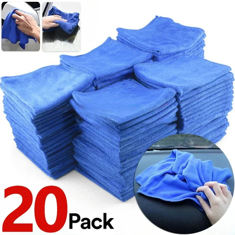 30x30cm Microfiber Car Wash Cloth – No-Shed Waxing Towel