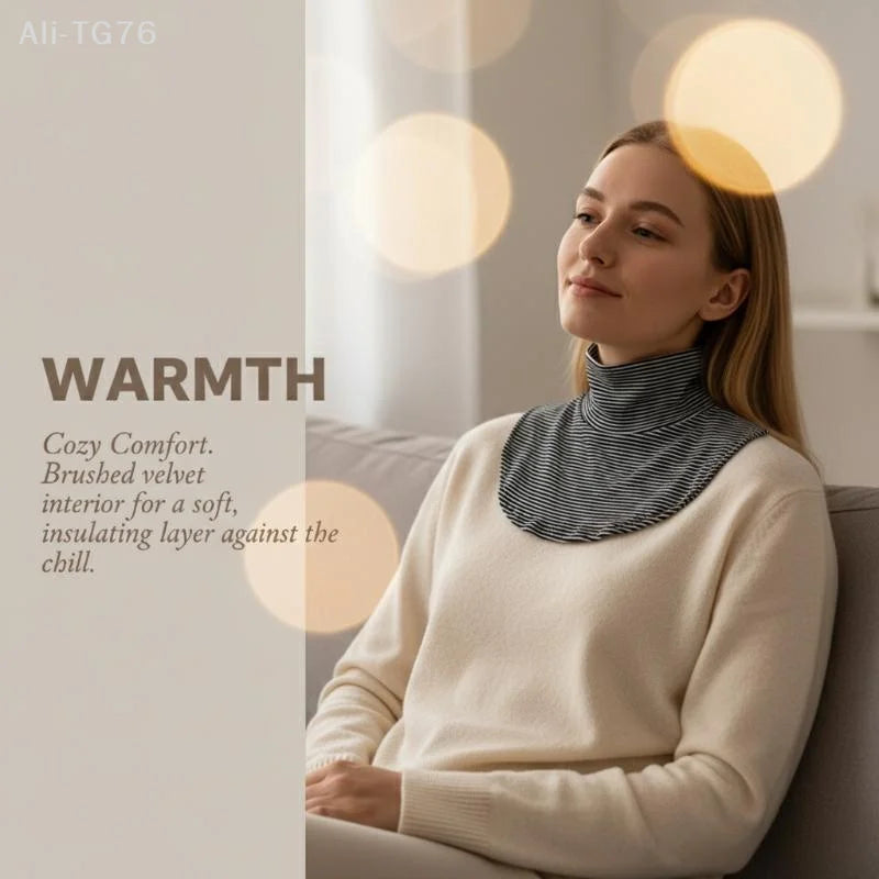 Detachable Turtleneck Collar Insert | Stretch Knit Layering Piece