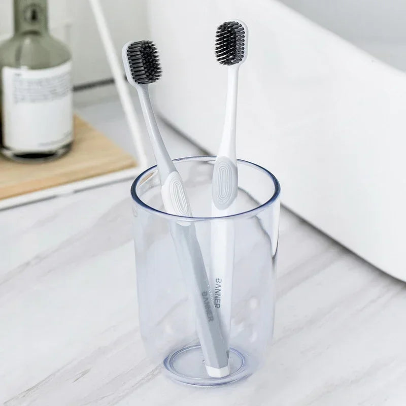 Eco Friendly Nano Adults Couple Toothbrush, 2pcs Peaceful Pleasures Health and Wellness