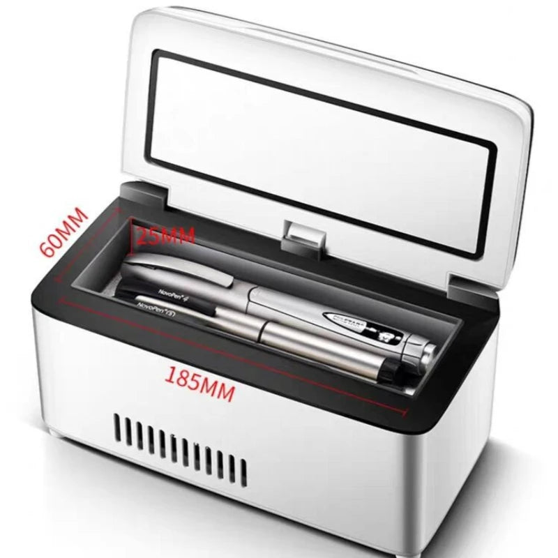Portable USB Insulin Cooler Rechargeable Car Home Dual Use Mini Medicine Fridge for Growth Hormone Storage Peaceful Pleasures Health and Wellness