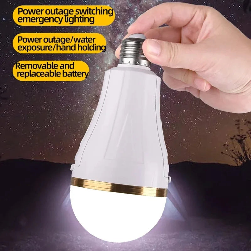 SHINEKNOT E27 Rechargeable LED Emergency Bulb 15W 20W Backup