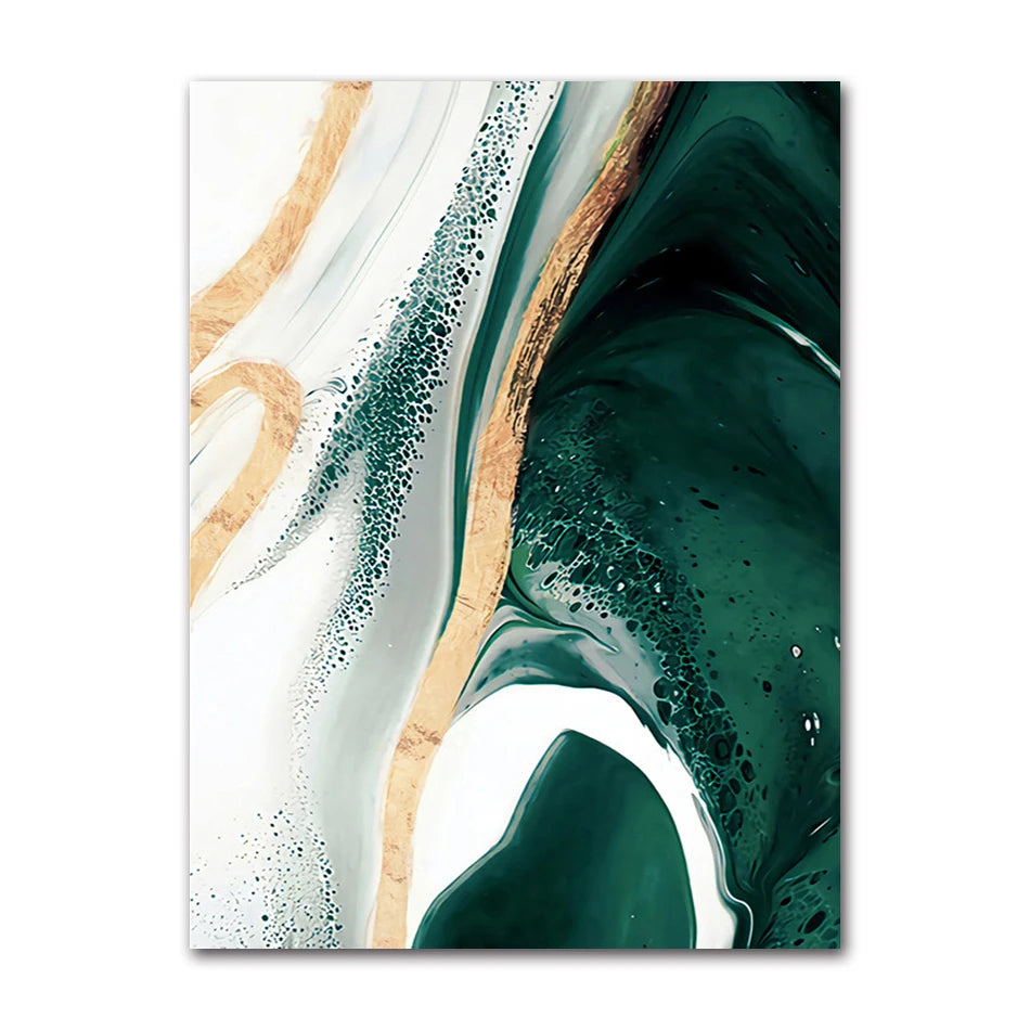 Minimalist Abstract Green Texture Canvas Wall Art Print Canvas Wall Art Peaceful Pleasures Health and Wellness A0722-05 40x60cm Unframed