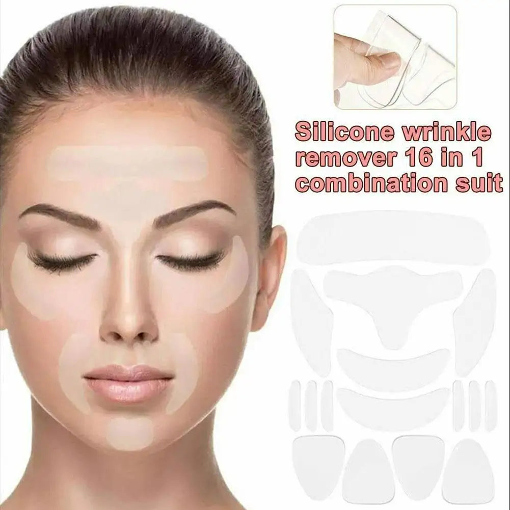 Reusable Silicone Anti-Wrinkle Face Patch Set – Face, Neck, Forehead, Eye & Chest Pads Peaceful Pleasures Health and Wellness