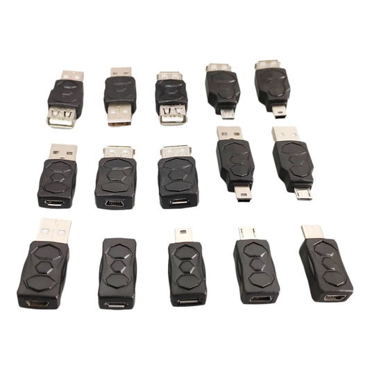 Mini USB 2.0 to Micro Type C Adapter Male To Female Charging Data Transmission 480Mbps Converter For Mobile Phone Camera Tablet Peaceful Pleasures Health and Wellness