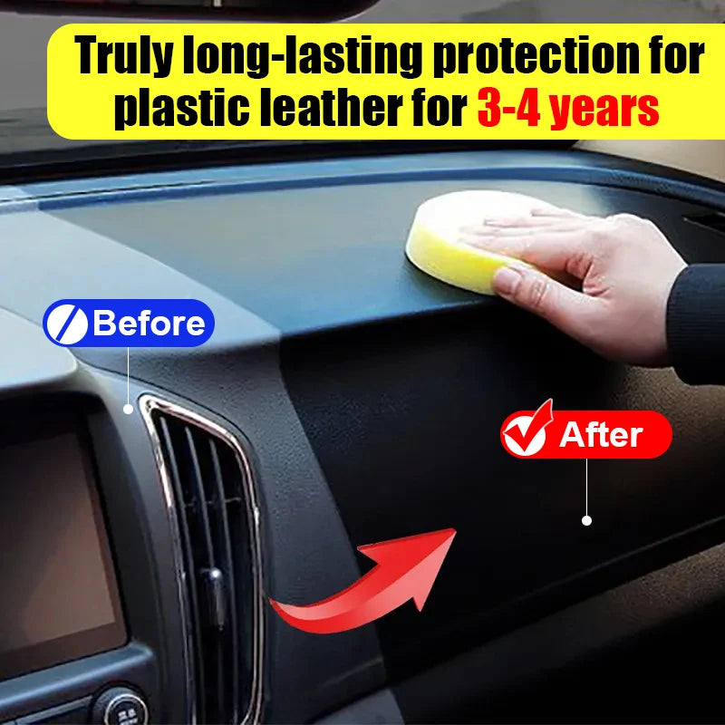 Car Plastic Restorer Coating Agent Auto Plastic Rubber Exterior Repair Clean Refresh Restoration Agent Black Shine Seal Brighten Peaceful Pleasures Health and Wellness