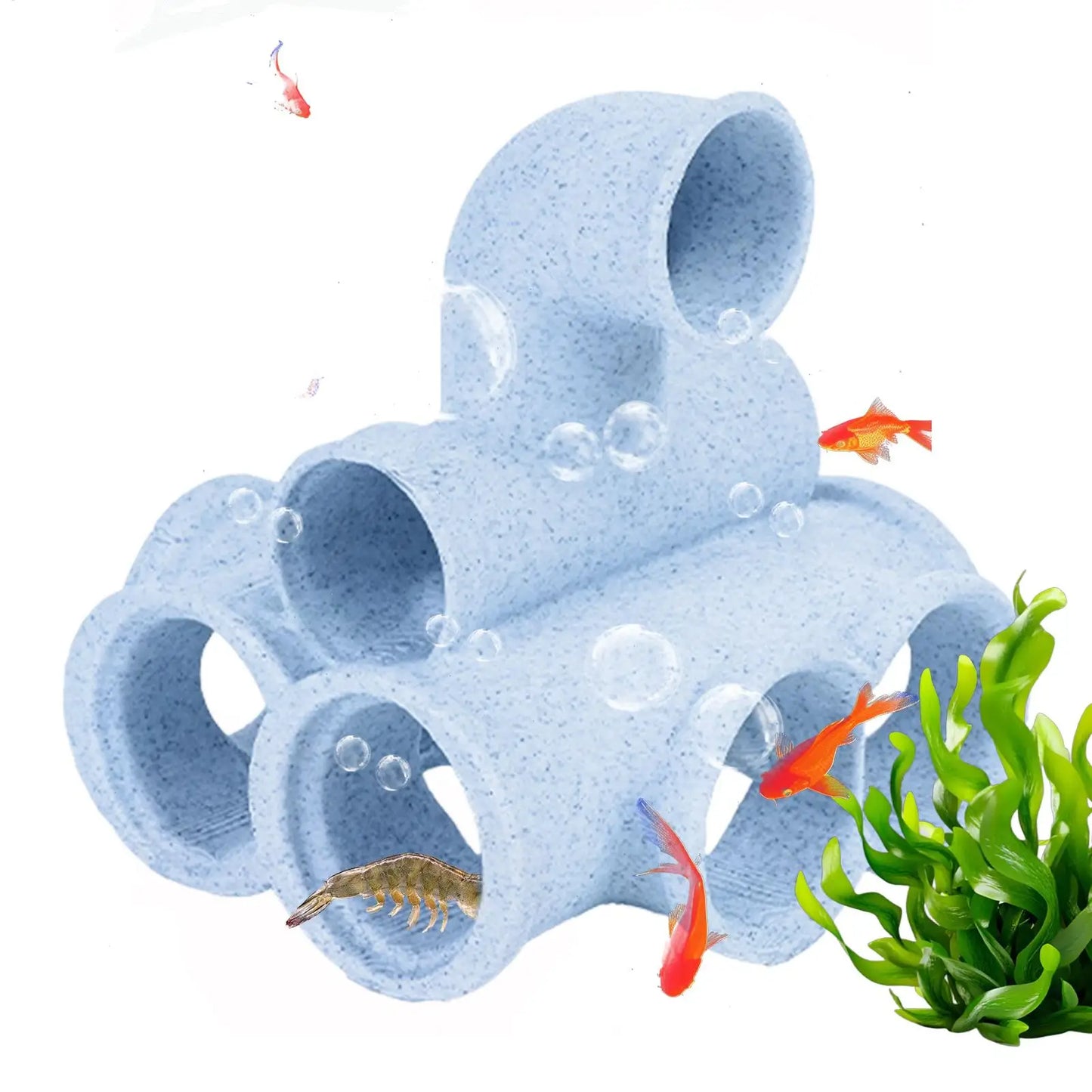 Aquarium Shrimp Cave Hideout | Fish Tank Tunnel Ornament