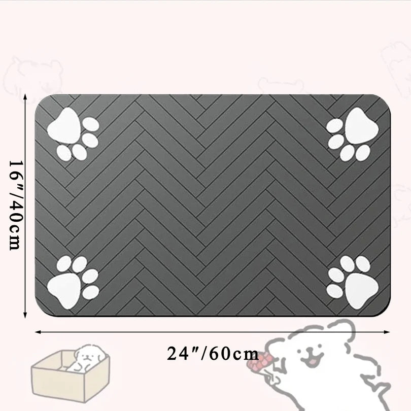 Pet Feeding Mat – Absorbent, Non-Slip & Waterproof for Dogs & Cats