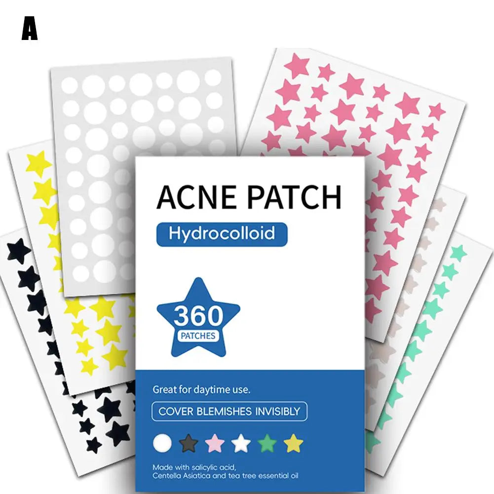 Hydrocolloid Pimple Patches – Invisible Blemish Covers 180–360 ct