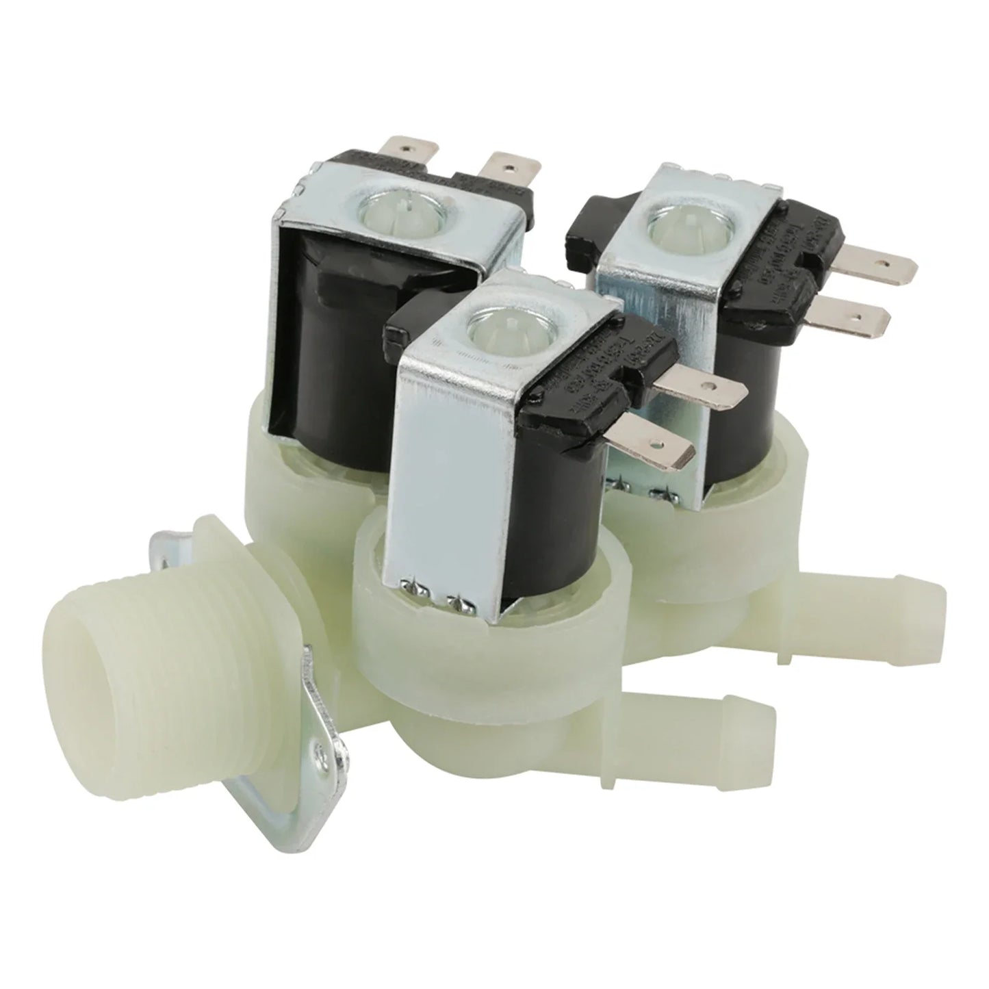 Electric Solenoid Valve 3 Way Water Inlet N C Normal Closed AC 220V